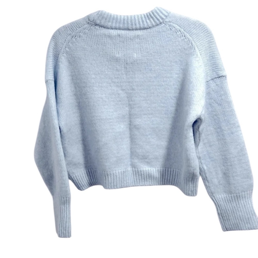 Abercrombie Baby Blue Fuzzy Sweater | XXS | NWT | Soft & Cozy - Picture 4 of 4